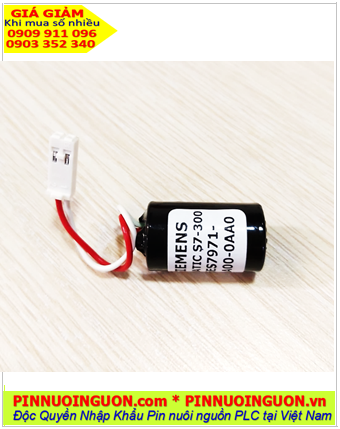 Siemens S7-300; Pin S7-300; Pin nuôi nguồn PLC Siemens S7-300 lithium 3.6v 1200mAh _Xuất xứ Israel